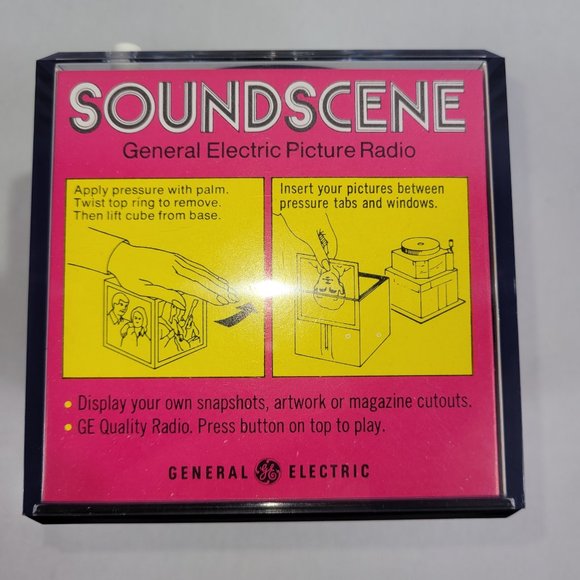General Electric Sound Scene Vintage Radio Picture Frame Holder - Picture 2 of 4